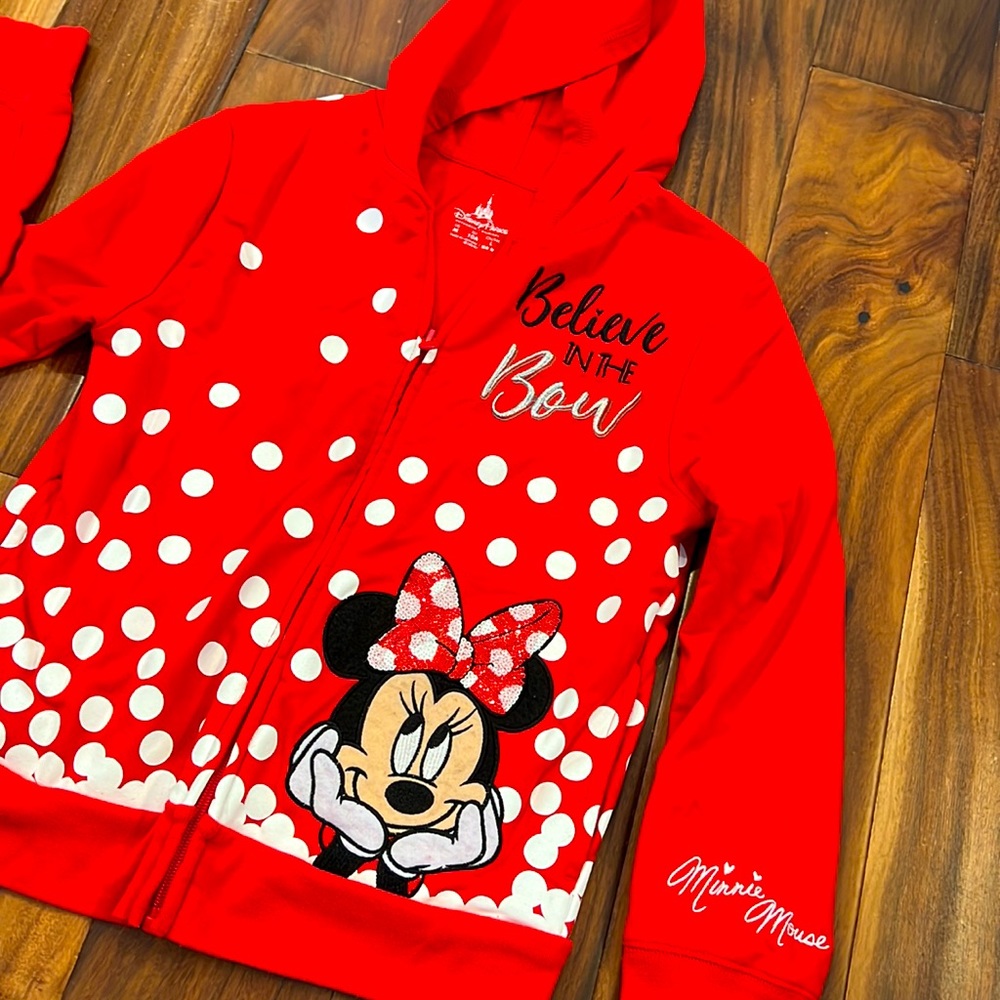 Disney Parks Minnie Mouse Hoodie - Size Medium